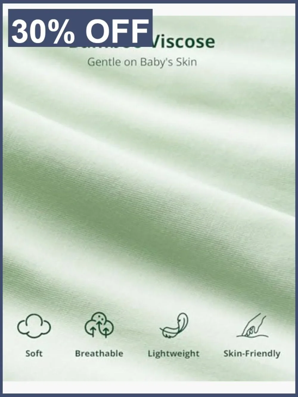 Bamboo Baby Sleep Sack 2-Pack 1.0 TOG Wearable Blanket 2-Way Zipper 6-18 Months